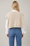 Women's Knit Shoulder Shawl with Shoulder Detail - 2