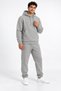 Men's Gray 3-Ply Sweatsuit Set with Side Pockets, Made of Super Soft Puff Fabric - 2