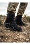 E132 100% Waterproof Genuine Leather Black Military Tactical Boots