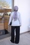Gray Double-Sleeve Piped Tunic - 5