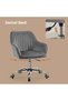 Office Chair, Swivel Chair, Makeup Vanity Chair, Velvet Surface, Adjustable Height, for - 4
