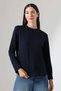 Women's Crew Neck Soft-Textured Long-Sleeve Modal Blouse - 3