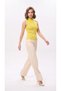 Women's Sleeveless Knit Top with Stone Print - 3