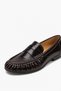 Mereol Women's Genuine Leather Loafers - Brown Patent Leather - 5