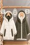 New Season Reversible, Soft-Lined Plush, Quilted, Zipper-Front Winter Jacket for Baby Boys and Boys