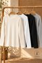 Unisex Thermal Base Layer Long-Sleeve Crew Neck Thermal Winter Top – 2 Colors: BLACK AND WHITE - 6
