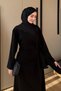 Women's Crew Neck, Side-Tie, 2-Thread Basic Modest Dress 3273 - 4