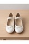 Girls' Orthopedic Ballet Flats with a mustache-shaped bow detail