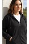 BLACK HOODED FLEECE-LINED JACKET - 4