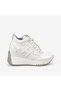 Hawen Angels Women's Thermal-Lined Genuine Leather Patent Leather 11cm Wedge Heel Athletic & Sneaker Shoes, Size 40