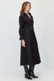 Women's Belted Classic Collar Long Poplin Dress - 5