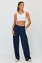 Women's Wide Leg Sweatpants with Elastic Waist - 3