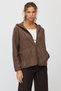Women's Hooded Plush Fleece Sweatshirt - 2