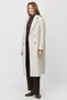 Women's Double-Breasted Double Collar Wide-Cut Long Coat - 4
