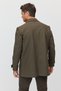 Men's Shirt Collar Straight Cut Seasonal Trench Coat - 6