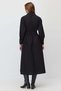 Women's Belted Classic Collar Long Poplin Dress - 6