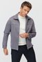 Men's Suede Jacket with a Zipper