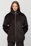 Women's Mock Neck Zipper Faux Fur Coat - 2