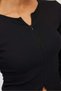 Women's Front Zippered Corded Fabric Blouse - 7