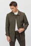 Men's Shirt Collar Straight Cut Seasonal Trench Coat - 3