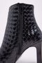 Women's Knitted Textured Pointed Toe Heeled Boots - 8