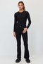 Women's Corded Fabric Corset-Style Long-Sleeved Blouse - 7