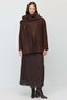 Women's Shawl Collar Detailed Oversize Short Cashmere Coat - 8