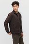 Men's Lightweight Unlined Coat with Striped Detail and No Lining - 4