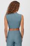 Women's Sleeveless Stretch-Fit Cropped Tank Top - 5