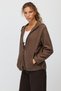 Women's Hooded Plush Fleece Sweatshirt - 3