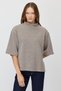 Women's Mock Neck Double-Sleeve Blouse