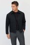 Men's Flat Button Shirt Jacket with Chest Pockets