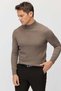 Men's Half Fishnet Patterned Knitwear Sweater - 2