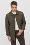 Men's Shirt Collar Straight Cut Seasonal Trench Coat - 2
