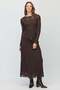 Women's Long Skirt with Guipure Lace Details - 2