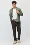Men's Velvet Jogger Pants with Elastic Waistband