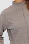 Women's Half-Turtleneck Blouse with Stitched Front - 7