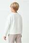 Boys' Crew Neck Raglan Sleeve Sweatshirt with Seam Detail - 3
