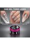 Global Fashion Aurora Sparkle Builder Gel for Nails 15g, Holographic Glitter Nail Extension Gel with Sparkling Flakes, UV LED Gel for Nail Art, Overlays & Strengthening, HEMA & TPO Free, 02 - 7
