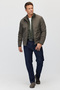 Men's Stand Collar Zippered Seasonal Coat - 8