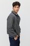 Men's Hooded Plush Jacket with Two Pockets - 2