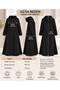 WOMEN'S BATTAL SIZE COTTON JERSEY HOODED SWEATSHIRT WITH SNAP CLOSURE - 3
