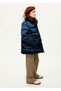 Girls' Mock Neck Padded Puffer Satin Puffer Coat - 2