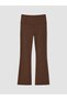 LCW Curve Brown Interlock Straight, Slim-Fit Women's Leggings—Exclusive to ALITA CITY - 3