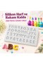 Silicone fondant mold, letter and number mold, jelly bean and rock candy mold