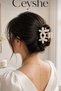 Pinterest 2-Piece Pearl Set: Elegant Medium-Sized Clip-On Hair Clips | Clip-On Hair Clips with Pearl Accents and Buckle Detail - 4