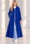 WOMEN'S BATTAL SIZE COTTON JERSEY HOODED SWEATSHIRT WITH SNAP CLOSURE