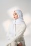 White Non-Stretch Mini Hijab - 3