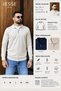 Men’s Knit Polo Collar Sweatshirt with Half-Zip, Regular Fit, Fine Textured, High-Quality Fabric, Long-Sleeve Sweater CODE: JSM26-TPY-001 - 3