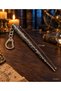Hermione Granger Wand Metal Keychain, 11 cm, with Ivy Pattern, Bag Accessory - 2